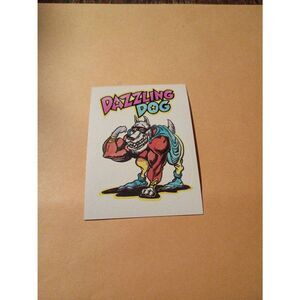 1983 General Mills Zero Heros Trading Card Sticker Card Vintage #40 Dazzling Dog